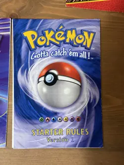 🔥Vintage Pokemon Rule Book/Card List Guide & 2001 Team Rocket Red Pocket - Image 5