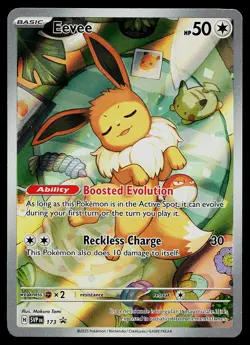 Pokemon Card - Eevee Scarlet & Violet Promo 173 Holo Illustration Rare - Image 1