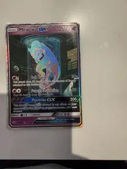 Pokemon Mewtwo GX 78/73 Shining Legends Full Art Shiny Holo Rare Card - Image 1
