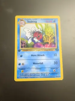 Jungle 1st Edition Lot: Seaking 44/64 + Goldeen 53/64 Vintage Pokemon TCG Cards - Image 4