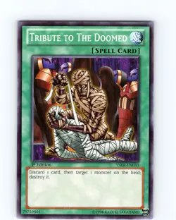 Yu-Gi-Oh TCG Tribute To The Doomed YSKR-EN030 1st Edition Common Card NM - Image 1