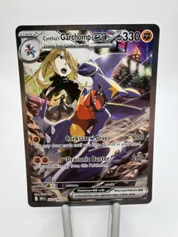 Pokemon TCG Cynthia's Garchomp EX Holo Card 232/182 SV10: Destined Rivals - Image 1