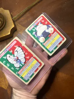 Vintage RARE Pokemon Topsun Blue Back Cards 1st Edition 1995 Snorlax Butterfree - Image 1