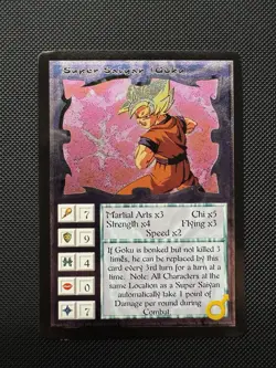 1997 Ani-Mayhem Dragon Ball Z Ultra Rare 5/5 Foil Card Set - Image 5