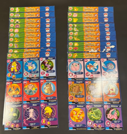 1999 BURGER KING POKEMON CARDS UNCUT SHEETS COMPLETE FULL 20 PAGE SET - Image 1