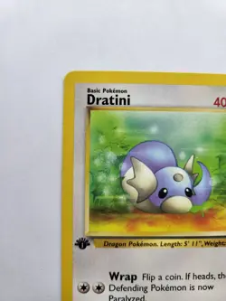 Dratini 53/82 - 1st Edition Team Rocket Set Rare Vintage Pokemon Card - NM - Image 3
