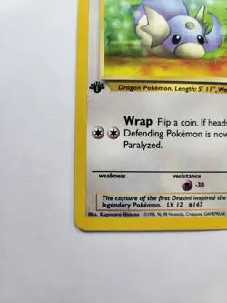 Dratini 53/82 - 1st Edition Team Rocket Set Rare Vintage Pokemon Card - NM - Image 4