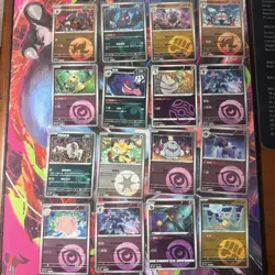 Pokemon 16 Card Lot Holo Reverse Master Pokeball Rotary Gengar Meowth Z1 - Image 1