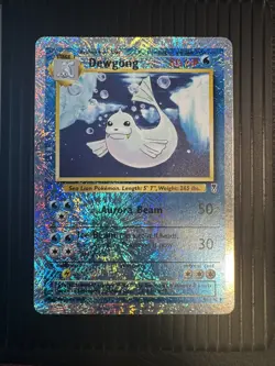 2002 Pokemon Legendary Collection Dewgong Reverse Foil Holo Card #40 Rare - Image 1
