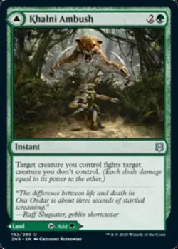 MTG 1x Khalni Ambush Foil Zendikar Rising Card Magic The Gathering - Image 1