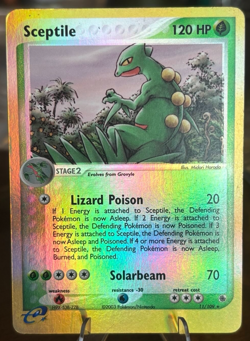 Sceptile 11/109 Ruby and Sapphire Reverse Holo Vintage Pokemon TCG Card LP - Image 1