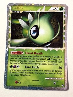 Celebi Prime 92/102- Heart Gold Soul Silver Triumphant LP Pokemon Card - Image 1
