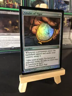 MTG - Amulet of Vigor - (Foil) Artifact - Magic Card English - MB1 - Near Mint - Image 2