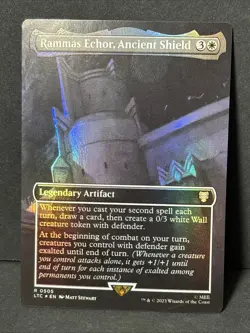 Rammas Echor, Ancient Shield (Borderless) Commander: LOTR Foil #505 Rare - Image 1