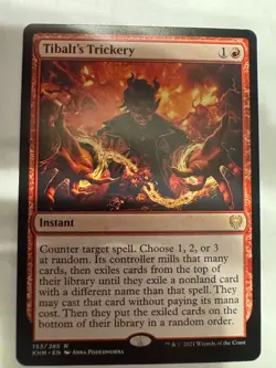 Magic the Gathering Tibalt's Trickery Instant Red Mana - Image 1