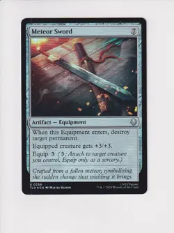 MAGIC MTG AVATAR: THE LAST AIRBENDER FOIL METEOR SWORD (CB) - Image 1
