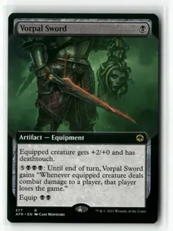 Vorpal Sword 377 Extended Art Adventures in the Forgotten Realms AFR MTG Magic - Image 1