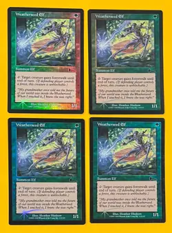 MTG WEATHERSEED ELF (FOIL) (x 4) Urza's Legacy (OldManMTG 006-510) - Image 1