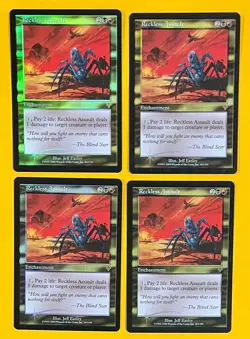 MTG RECKLESS ASSAULT (Foil) (x4) Invasion (OldManMTG 011-858) - Image 1