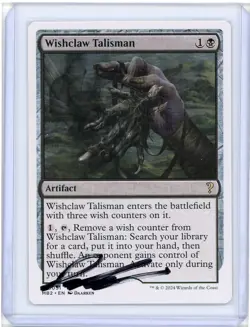 Wishclaw Talisman Foundations Rare Signed Artist Proof MTG - Image 1