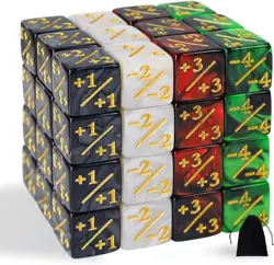 48 Pieces MTG Counters Token Dice, Magic The Gathering Glitter Multi-colored - Image 1