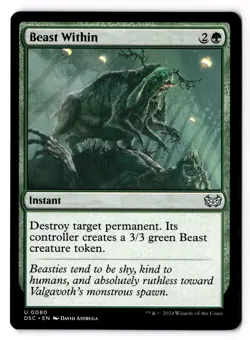 Beast Within 80 Commander: Duskmourn: House of Horror NM - Image 1