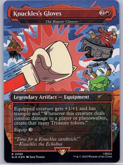 Knuckles's Gloves - The Reaver Cleaver (Rainbow Foil) Secret Lair Drop 2095 - Image 1