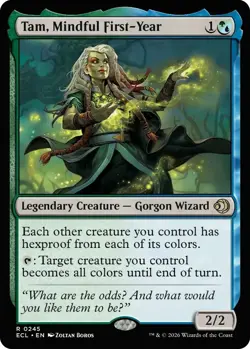 MTG Lorwyn Eclipsed - Tam, Mindful First-Year NM FOIL - Image 1
