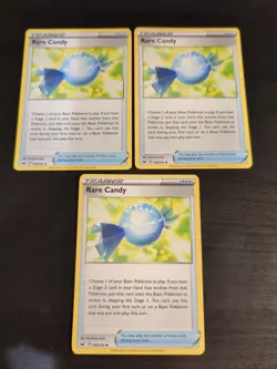 3x Rare Candy 180/202 Sword & Shield Base Set Uncommon PERFECT MINT! Pokemon - Image 1