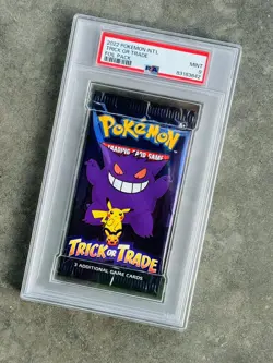 2022 Pokemon Trick or Trade Halloween Foil Pack Gengar & Pikachu Sealed Psa 9 - Image 1