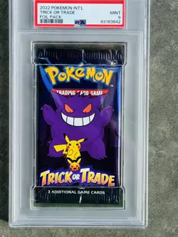 2022 Pokemon Trick or Trade Halloween Foil Pack Gengar & Pikachu Sealed Psa 9 - Image 2