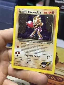 #3 Rocket's Hitmonchan 11/132 Gym Heroes 2000 Holo Rare WOTC Pokemon Card TCG - Image 4