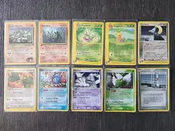 Pokemon Card Lot (10 Vintage Cards Total) - Image 1