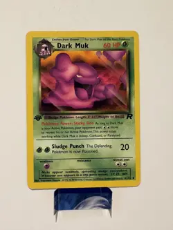 Dark Muk 41/82 Uncommon Team Rocket 1st Edition WOTC Pokemon MP - Image 1
