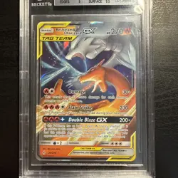 POKEMON! CGC 9 MINT 2019 SM Unbroken Bonds Reshiram & Charizard GX 20/214 Ultra - Image 3