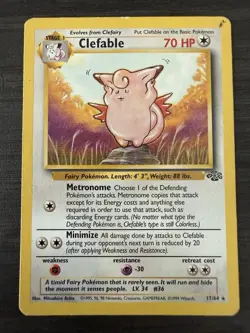 Clefable Jungle 17/64 Regular Pokemon TCG - Image 1