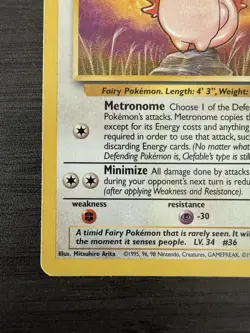 Clefable Jungle 17/64 Regular Pokemon TCG - Image 5