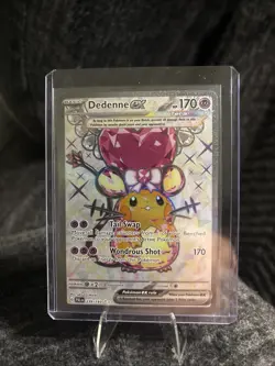Pokemon TCG Dedenne EX 239/193 Paldea Evolved Ultra Rare Full Art Holo - Image 1