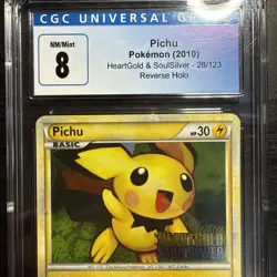 PSA 92010 POKEMON HEARTGOLD & SOULSILVER PRERELEASE #28 PICHU-HOLO - Image 3