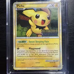 PSA 92010 POKEMON HEARTGOLD & SOULSILVER PRERELEASE #28 PICHU-HOLO - Image 4