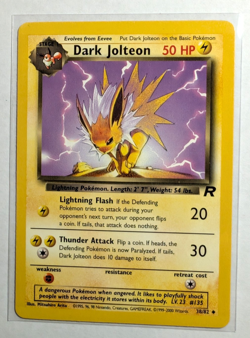 Pokemon Team Rocket #38/82 Dark Jolteon LP - Image 1