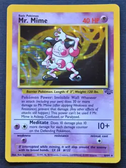 Mr Mime #6 / 64 Jungle Holo - NM - Pokemon 1999 TCG WOTC Vintage - Image 1