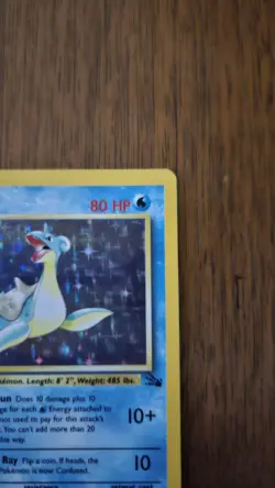 Lapras - 10/62 - Holo Rare - WOTC Pokemon Fossil - Pokemon TCG - LP - Image 4