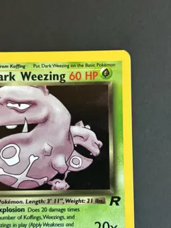 Pokemon Dark Weezing 14/82 Team Rocket Holo LP/NM - Image 5