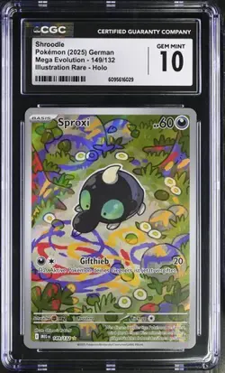 Pokemon Karte - Sproxi Shroodle 149/132 - Deutsch - NM - no PSA CGC 10 Pop 1 - Image 1
