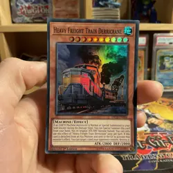 Yugioh Heavy Freight Train Derricrane INCH-EN046 Super Rare 1st Edition NM - Image 1