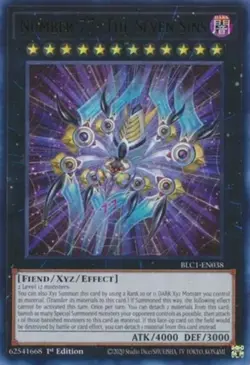 Yugioh! Number 77: The Seven Sins - BLC1-EN038 - Ultra Rare - 1st Edition Near M - Image 1