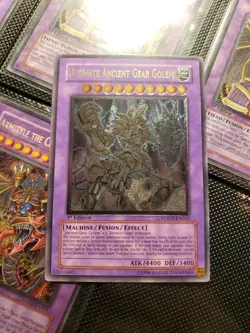 Yugioh Ultimate Ancient Gear Golem LODT-EN043 Ultimate Rare 1st Edition - Image 1