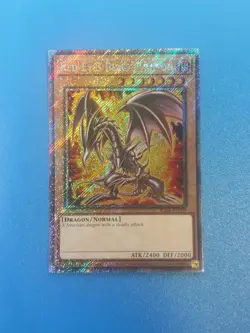 Red-Eyes Black Dragon Platinum Secret Rare RA04-EN109 Yugioh 7th Artwork - Image 2