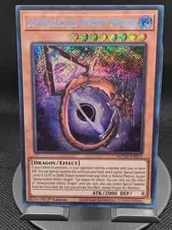 Schwarzschild Infinity Dragon 1st Edition Secret Rare MZTM-EN013 Yu-Gi-Oh! - Image 1